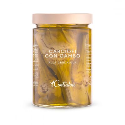 Carciofi con Gambo alla Crudaiola