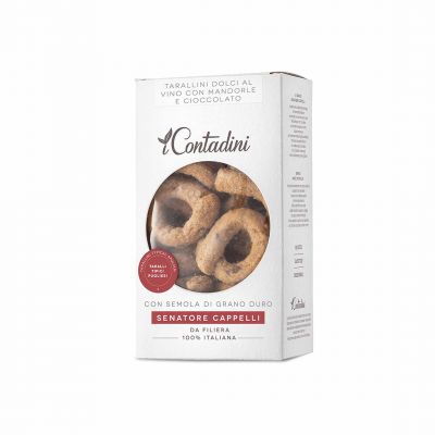 Tarallini dolci al vino con mandorle e cioccolato Senatore Cappelli