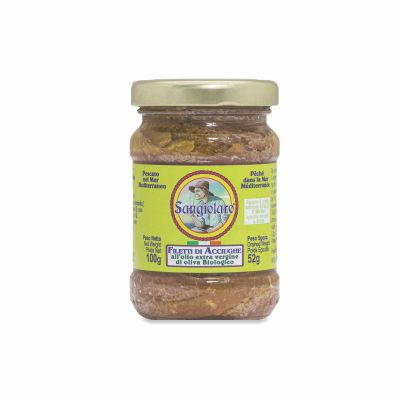 Filetti di acciughi all'olio extra vergine di oliva biologico