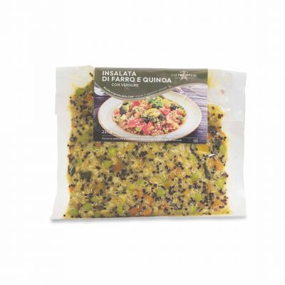 Insalata di farro e quinoa con verdure