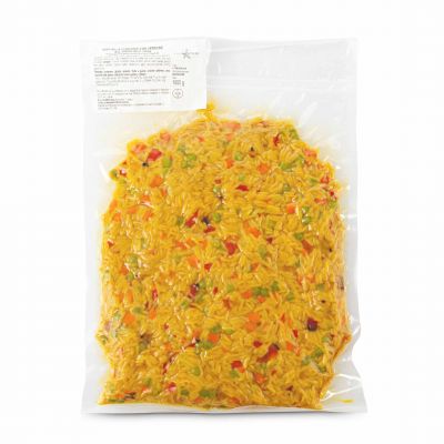 Riso alla Curcuma con Verdure all'Orientale