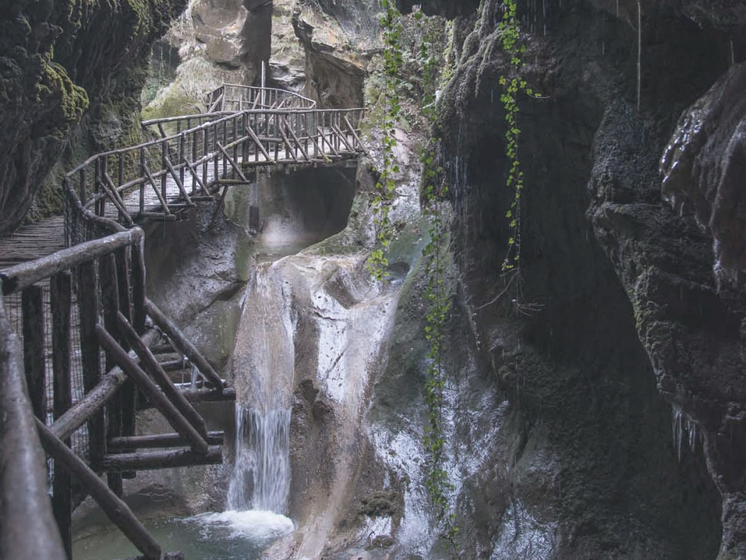 The caves Grotte del Caglieron in Fregona - Italy