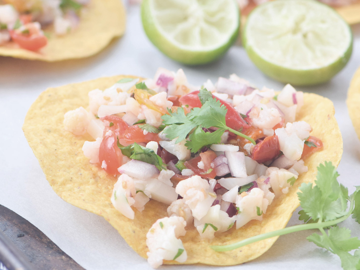 Tostadas con Ceviche